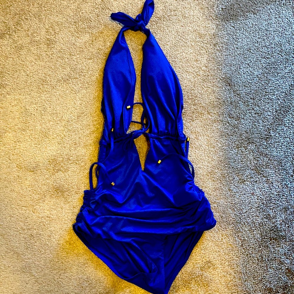 Blue swimsuit
